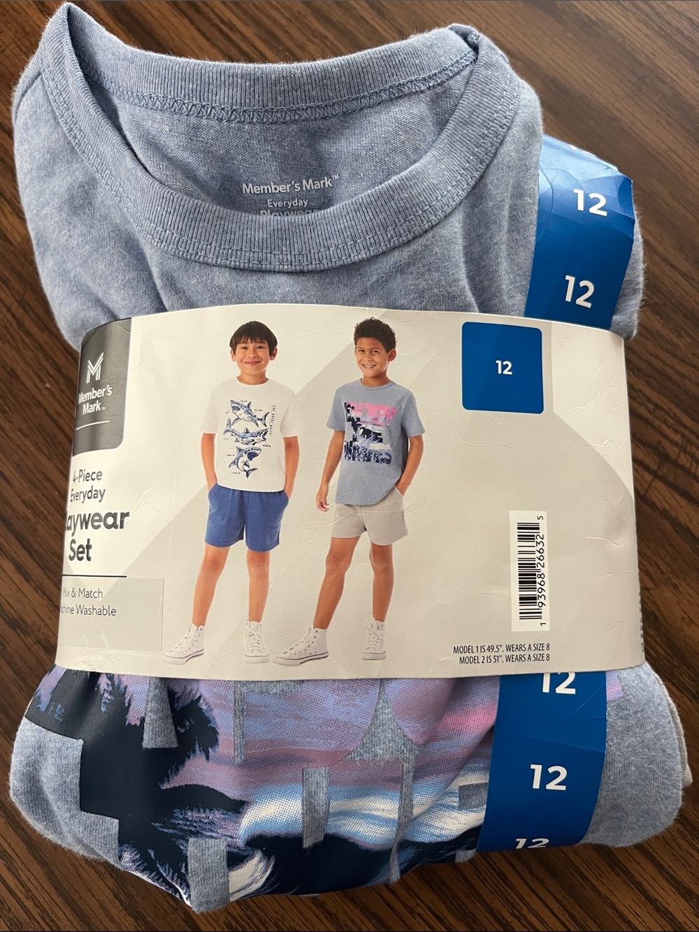 Member's Mark Boys' Light Blue Four-Piece Matching Set - Size 12
